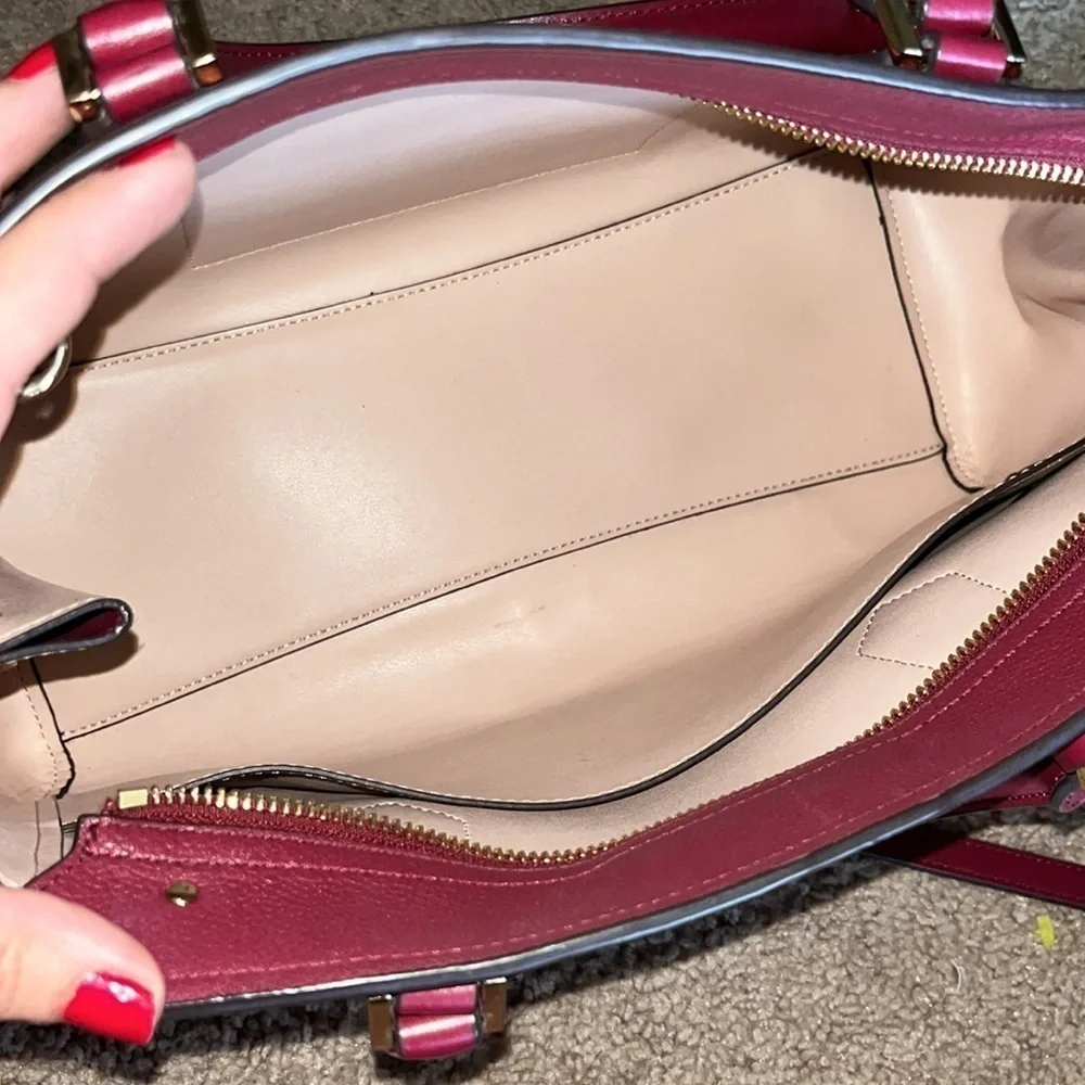 Michael Kors Hayes large leather satchel crossbody